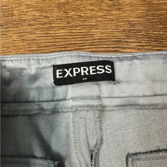 Express Pants Women's 8 Light Gray Skinny Mid Rise Business Professional - Picture 4 of 6